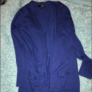 Blue cardigan